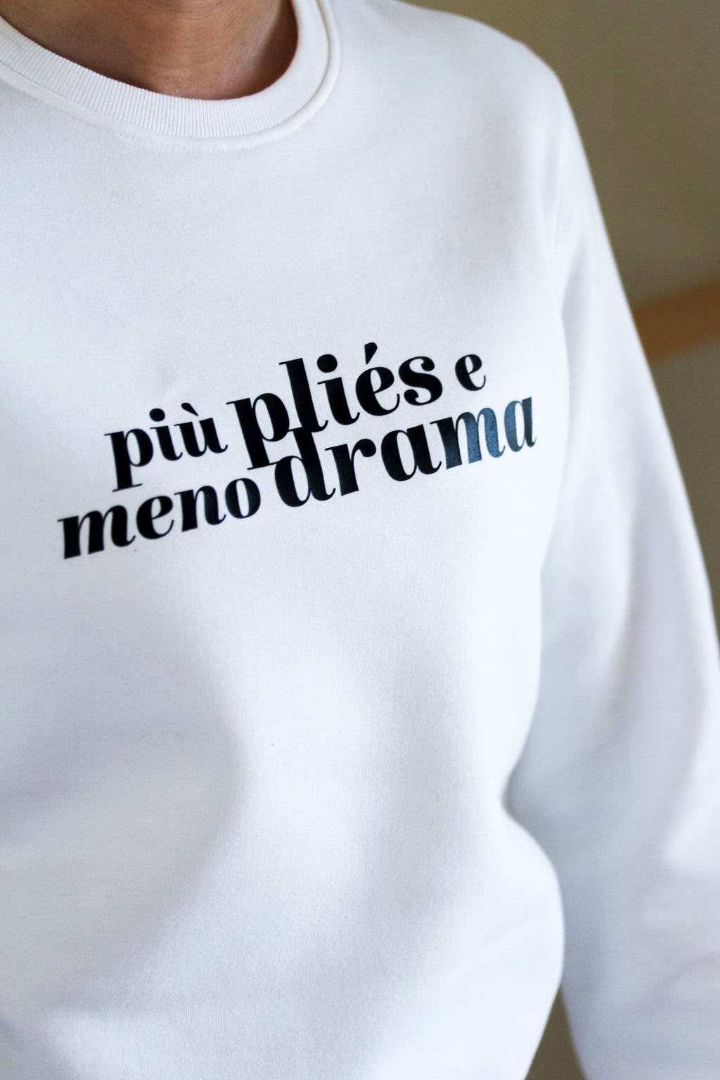 FELPA PIÙ PLIÈS E MENO DRAMA