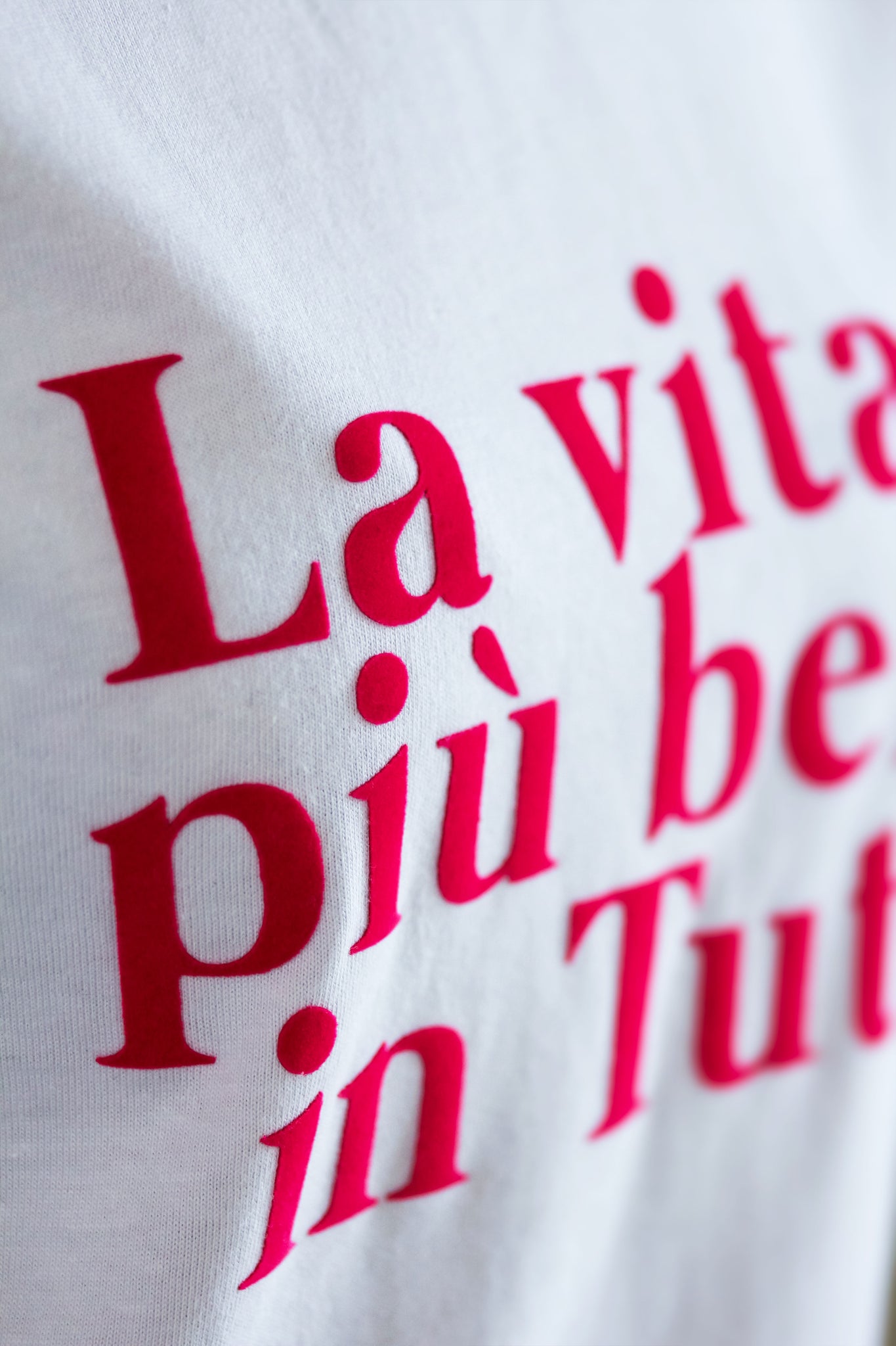 T-SHIRT LA VITA È PIÙ BELLA IN TUTÙ