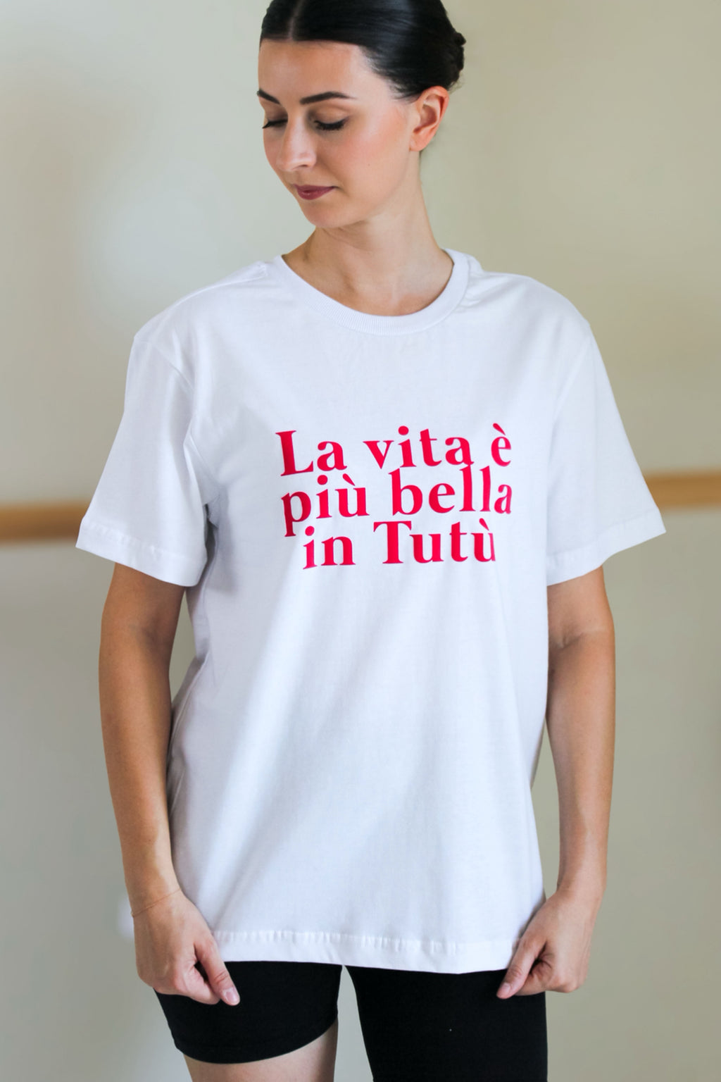 T-SHIRT LA VITA È PIÙ BELLA IN TUTÙ