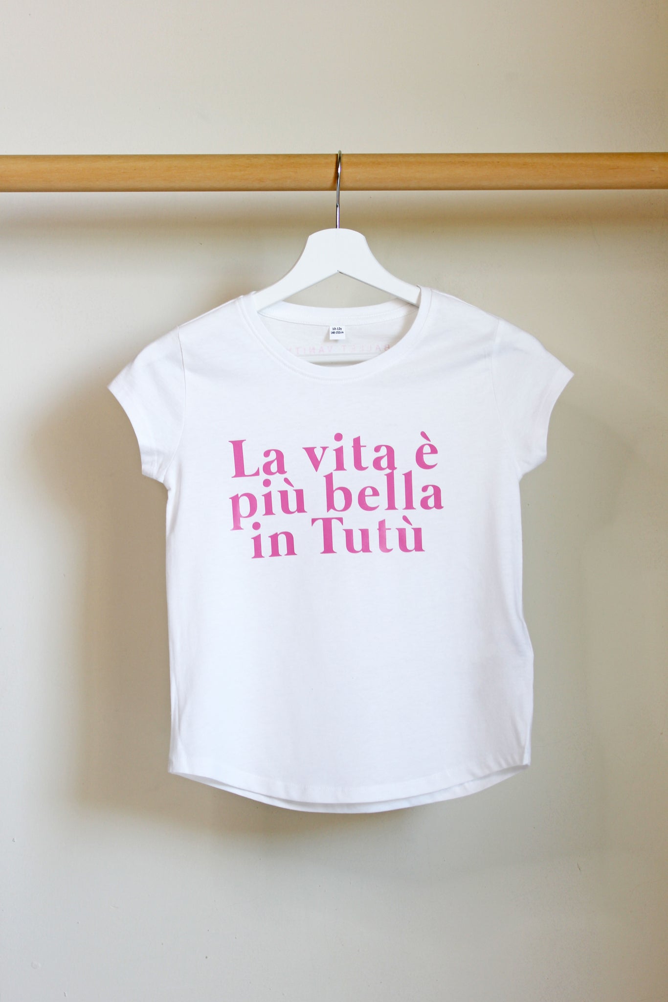 T-SHIRT LA VITA È PIÙ BELLA IN TUTÙ