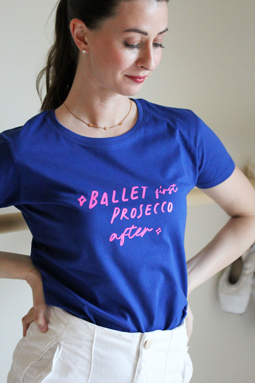 T-SHIRT BALLET FIRST PROSECCO AFTER