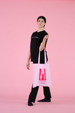 SHOPPER BALLET VANITY 100% COTONE PINK