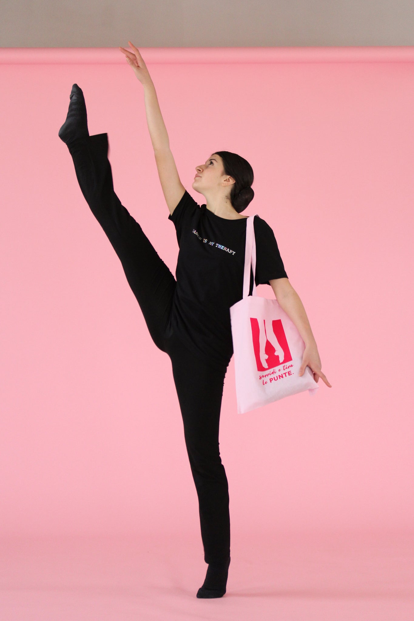 SHOPPER BALLET VANITY 100% COTONE PINK